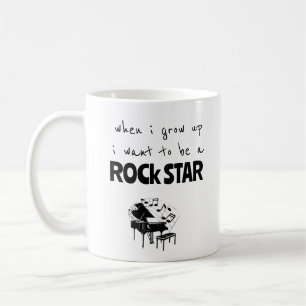 Wenn ich groß bin Rockstar-Kaffeetasse Kaffeetasse