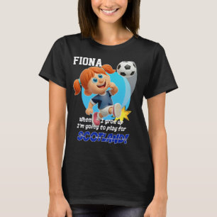 Wenn ich groß bin, werde ich für SCHOTTLAND spiele T-Shirt