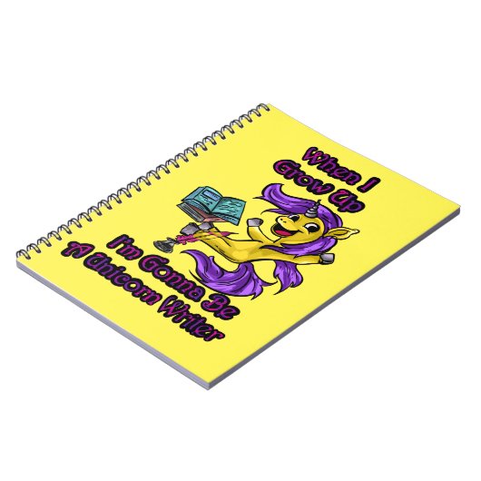 Wenn ich groß bin, werde ich - Spiral-Notebook Notizblock (Linke Seite)