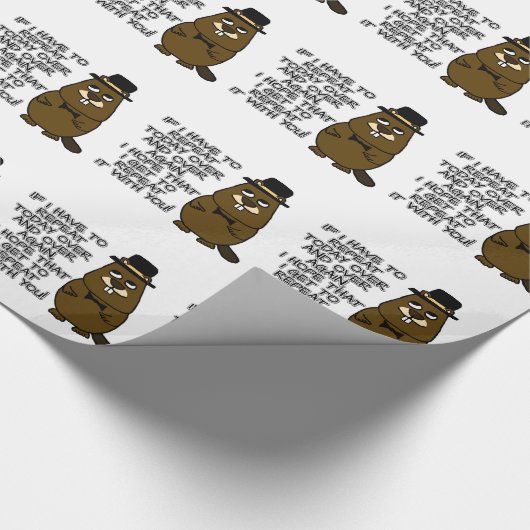 Wenn ich heute immer wieder wiederholen muss geschenkpapier (Ecke)