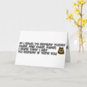 Wenn ich heute immer wieder wiederholen muss karte (Gelbe Blume)