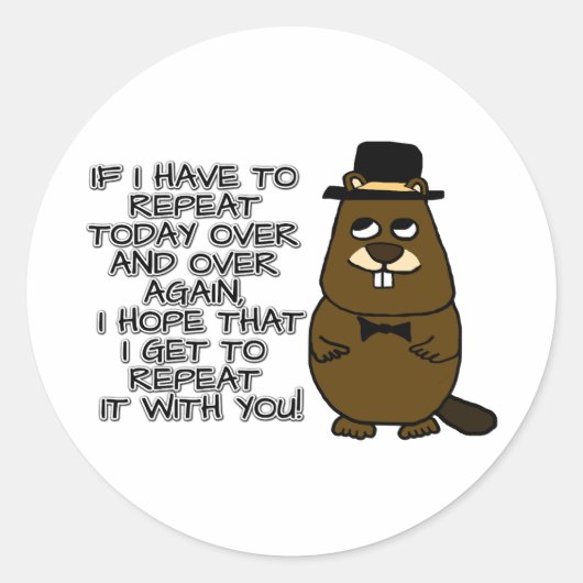 Wenn ich heute immer wieder wiederholen muss runder aufkleber (Vorderseite)