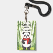 "Wenn ich Hilfe brauche:" Ausweis (Front with Lanyard)