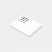 Wenn ich Ihre Meinung will, entferne ich das Post-it Klebezettel (angewinkelt)