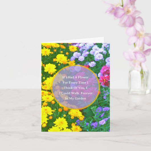 Wenn ich jedes Mal eine Blume hätte, wenn ich an d Karte (Orchidee)