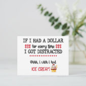 Wenn ich jedes Mal einen Dollar hätte, Got ich abg Postkarte (Stehend Vorderseite)