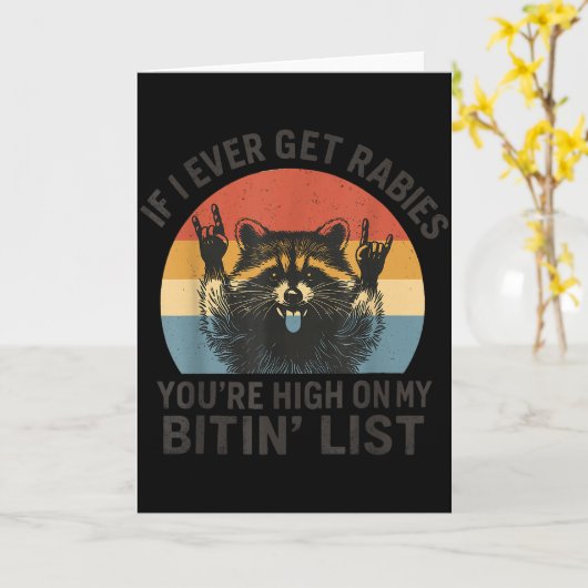 Wenn ich jemals Tollwut bekomme, stehst du ganz ob Karte (Gelbe Blume)