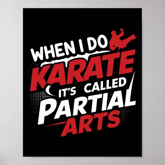 Wenn ich Karate mache, heißt es Partial Arts 7 Poster (Vorne)