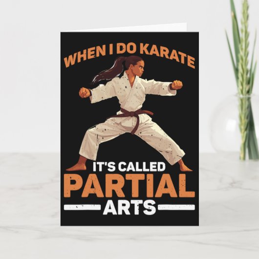 Wenn ich Karate mache, heißt es Teilamputation Karte (Vorderseite)