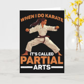 Wenn ich Karate mache, heißt es Teilamputation Karte (Gelbe Blume)