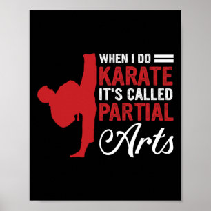 Wenn ich Karate mache, heißt es Teilkunst 4  Poster