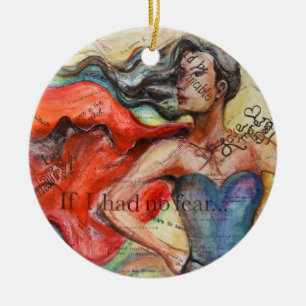 "Wenn ich keine Angst hatte" Kunstschmuck Keramik Ornament