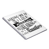 Wenn ich lese, ist das, als Fragte ich mich, wenn Notizblock (Rechte Seite)