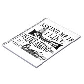 Wenn ich lese, ist das, als Fragte ich mich, wenn Notizblock (Linke Seite)