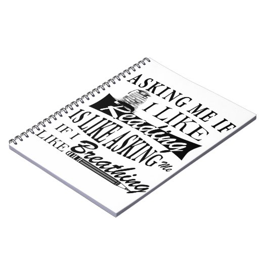 Wenn ich lese, ist das, als Fragte ich mich, wenn Notizblock (Linke Seite)