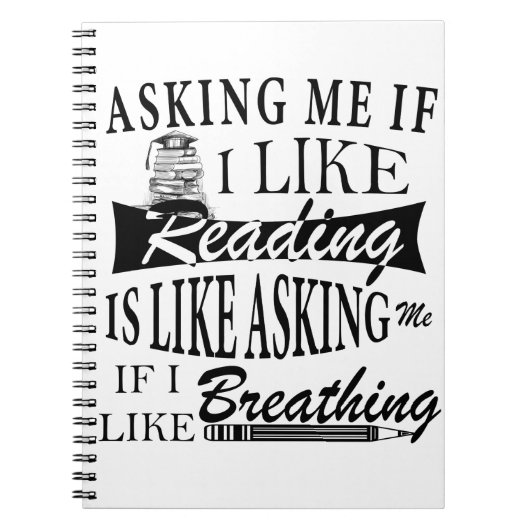 Wenn ich lese, ist das, als Fragte ich mich, wenn Notizblock (Vorderseite)