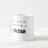 Wenn ich mal Rockstar werde Kaffeetasse (Vorderseite Links)