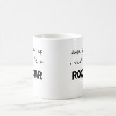 Wenn ich mal Rockstar werde Kaffeetasse (Mittel)