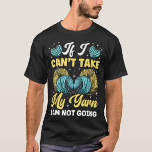 Wenn ich mein Garn nicht mitnehmen kann, gehe ich  T-Shirt
