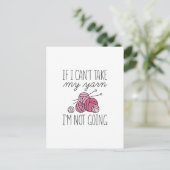 Wenn ich mein Garn nicht nehmen kann Postkarte (Stehend Vorderseite)