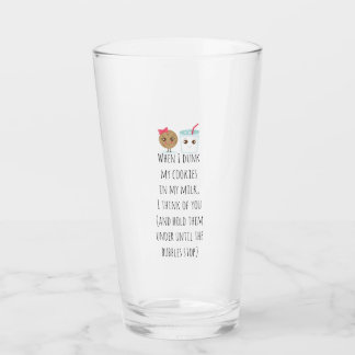 Wenn ich meine Cookies versenkt habe, halte ich si Glas