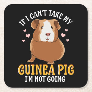 Wenn ich meine Guinea nicht Schweinchen nehmen kan Rechteckiger Pappuntersetzer