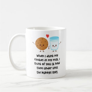 Wenn ich meine Kekse in meine Milch getrunken habe Kaffeetasse