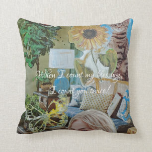 Wenn ich meine Segnungen zähle, zähle ich dich z Kissen