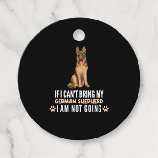 Wenn ich meinen deutschen Schäferhund nicht mitbri Geschenkanhänger