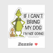 Wenn ich meinen Hund nicht mitbringen kann, komme  Aufkleber (Blatt)