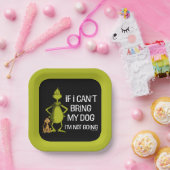 Wenn ich meinen Hund nicht mitbringen kann, komme Pappteller (Party)