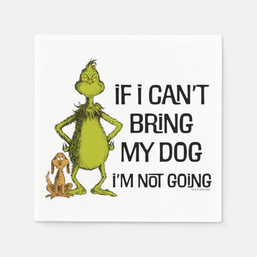 Wenn ich meinen Hund nicht mitbringen kann, komme  Serviette (Vorderseite)