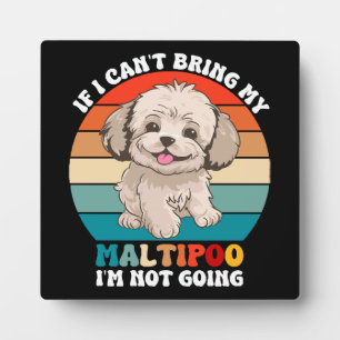 Wenn ich meinen Maltipoo-Hund nicht mitbringen kan Fotoplatte