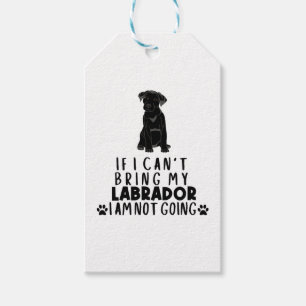 Wenn ich meinen schwarzen Labrador Hund nicht mitb Geschenkanhänger