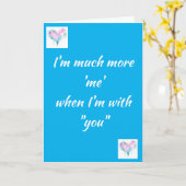 WENN ICH MIT 'DIR' BIN, MEHR "ICH" KARTE (Gelbe Blume)