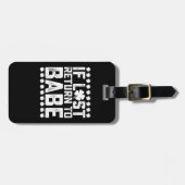 Wenn ich nach Babe zurückgekehrt bin, kann ich auc Gepäckanhänger (Vorderseite horizontal)