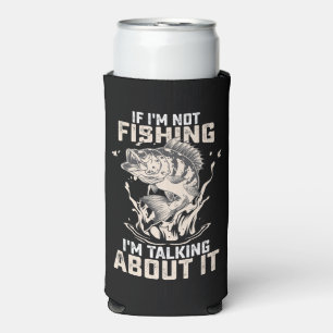 Wenn ich nicht fische, rede ich Vintag darüber Selters Dosenkühler