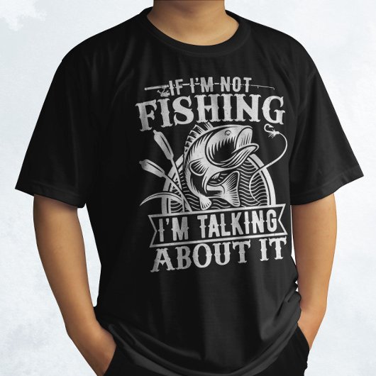 Wenn ich nicht fischen Lover Fisherman Vater Spaß  T-Shirt