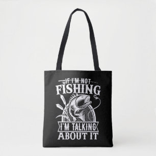 Wenn ich nicht fischen Lover Fisherman Vater Spaß Tasche
