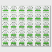 Wenn ich nicht golfe geschenkpapier (Flach)