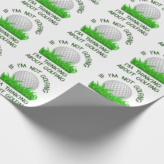 Wenn ich nicht golfe geschenkpapier (Ecke)
