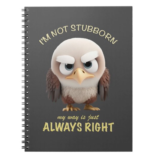 Wenn ich nicht stur bin, ist mein Weg immer richti Notizblock (Vorderseite)