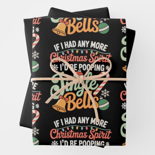 Wenn ich noch etwas Weihnachtsgeist hätte, würde i Geschenkpapier Set (Beispiel)