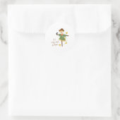 Wenn ich nur ein Gehirn hätte Runder Aufkleber (Tasche)