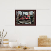 Wenn ich nur Flügel hätte, fliege ich (24x18") Poster (Küche)