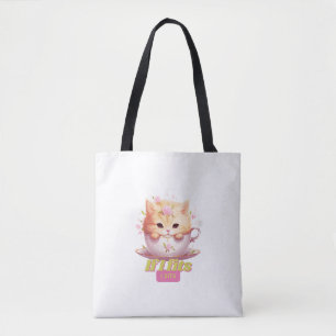 "Wenn ich passt, setze ich mich" Katzenliebhaber Tasche