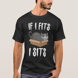Wenn ich passt, sitze ich Cat Meme Shirt Funny Cat