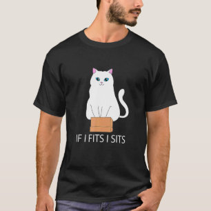 Wenn ich passt, sitze ich Katze in einer Box e Cat T-Shirt