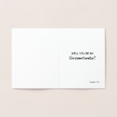 Wenn ich pissen muss - Funny Trauzeuge Vorschlag Folienkarte (Innenseite)