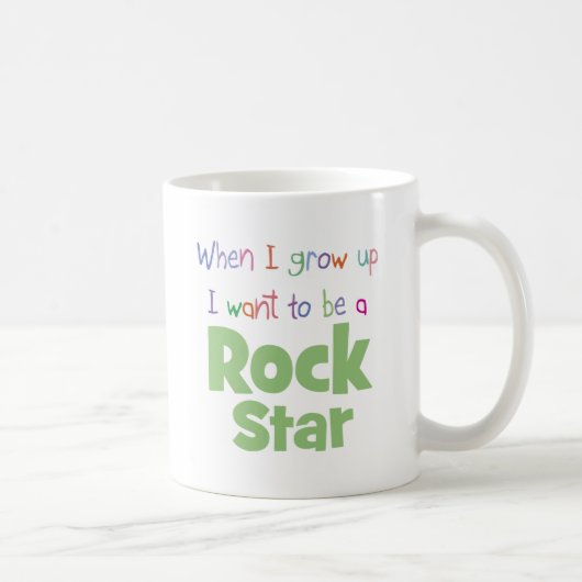 Wenn ich Rockstar aufwachse Kaffeetasse (Rechts)